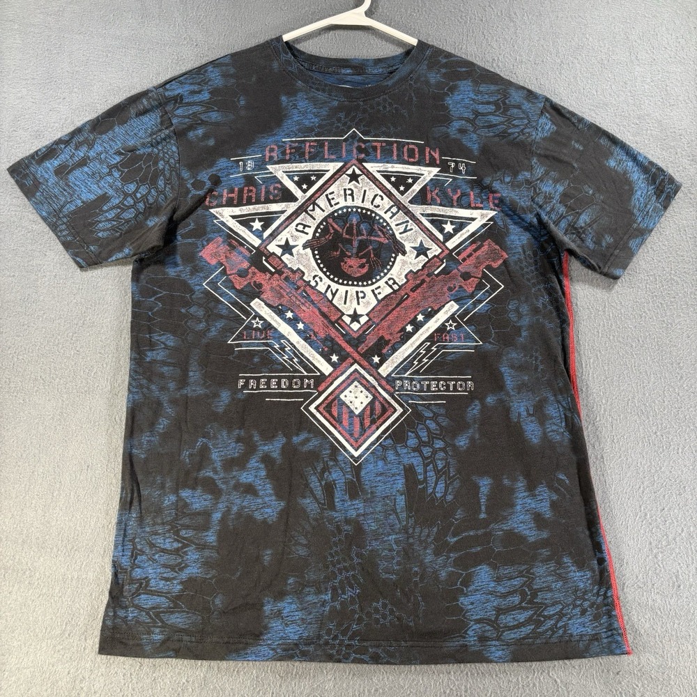 Affliction Chris Kyle American Sniper T-shirt XL Grunge Goth Punk MMA Biker Y2K